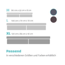 Hundebett Hundematte | Waschbar | Orthopädisch | Rutschfest | Atmungsaktiv | Klappbar Memory-Schaum | Größe XL (120 X 10 X 85 Cm) -Online Gartenbedarf 10037571 de 0007 logo