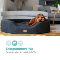 Lotte Hundebett Waschbar Orthopädisch Rutschfest Memory-Schaum Größe L -Online Gartenbedarf 10037575 de 0002 logo