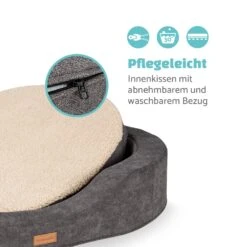 Lotte Hundebett Waschbar Orthopädisch Rutschfest Memory-Schaum Größe L -Online Gartenbedarf 10037575 de 0005 logo