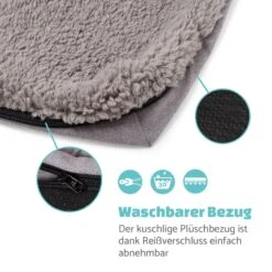 Bruno Hundebett Hundekorb | Waschbar | Orthopädisch | Rutschfest | Atmungsaktiv | Memory-Schaum | Größe L (100 X 17 X 70 Cm) -Online Gartenbedarf 10037583 de 0005 logo