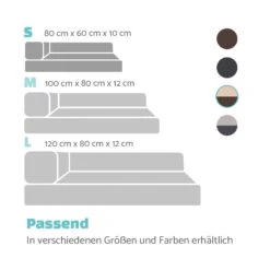 Odin Hundesofa Hundematte | Waschbar | Orthopädisch | Rutschfest | Atmungsaktiv | Memory-Schaum | Größe S (80 X 10 X 60 Cm) -Online Gartenbedarf 10037598 de 0007 logo