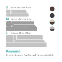 Odin Hundesofa Hundematte | Waschbar | Orthopädisch | Rutschfest | Atmungsaktiv | Memory-Schaum | Größe M (100 × 12 × 80 Cm) -Online Gartenbedarf 10037599 de 0007 logo