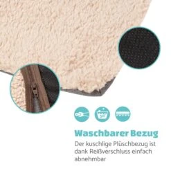 Emma Hundebett Hundekorb | Waschbar | Rutschfest | Atmungsaktiv | Wendematratze | Kissen | Größe L (100 X 30 X 90 Cm) -Online Gartenbedarf 10037606 de 0005 logo