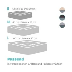 Emma Hundebett Hundekorb | Waschbar | Rutschfest | Atmungsaktiv | Wendematratze | Kissen | Größe S (67 X 20 X 59 Cm) 15 Emma Hundebett Hundekorb | Waschbar | Rutschfest | Atmungsaktiv | Wendematratze | Kissen | Größe S (67 X 20 X 59 Cm) -Online Gartenbedarf 10037607 de 0007 logo