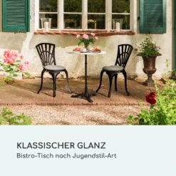 Patras Bistro-Tisch Marmortischplatte Ø60cm Gusseiserner Standfuß 11 Patras Bistro-Tisch Marmortischplatte Ø60cm Gusseiserner Standfuß -Online Gartenbedarf 10037740 de 0002 logo