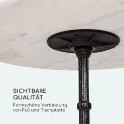 Patras Bistro-Tisch Marmortischplatte Ø60cm Gusseiserner Standfuß 15 Patras Bistro-Tisch Marmortischplatte Ø60cm Gusseiserner Standfuß -Online Gartenbedarf 10037740 de 0006 logo