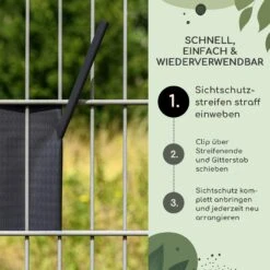 Sichtschutzstreifen-Clips Zubehör PVC 10er-Pack -Online Gartenbedarf 10037988 de 0003 usp
