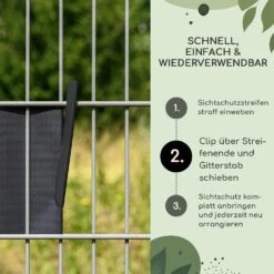 Sichtschutzstreifen-Clips Zubehör PVC 10er-Pack -Online Gartenbedarf 10037988 de 0004 usp