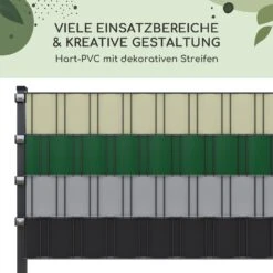 Sichtschutzstreifen Zaunblenden PVC-Hartplastik 2,53 X 0,19 M -Online Gartenbedarf 10037994 de 0006 usp