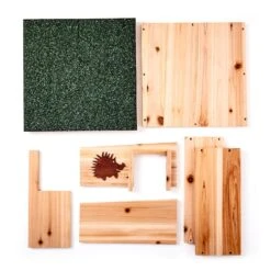 Igelhaus Futterhaus Überwinterung 2 Kammern Tannenholz Unbehandelt -Online Gartenbedarf 10038027 yy 0004 logo