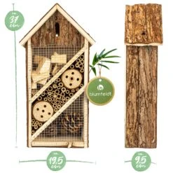 Insektenhotel Mit Schmalem Spitzdach Aufhängung Ganzjährig Bewohnbar Holz -Online Gartenbedarf 10038093 yy 0007 logo