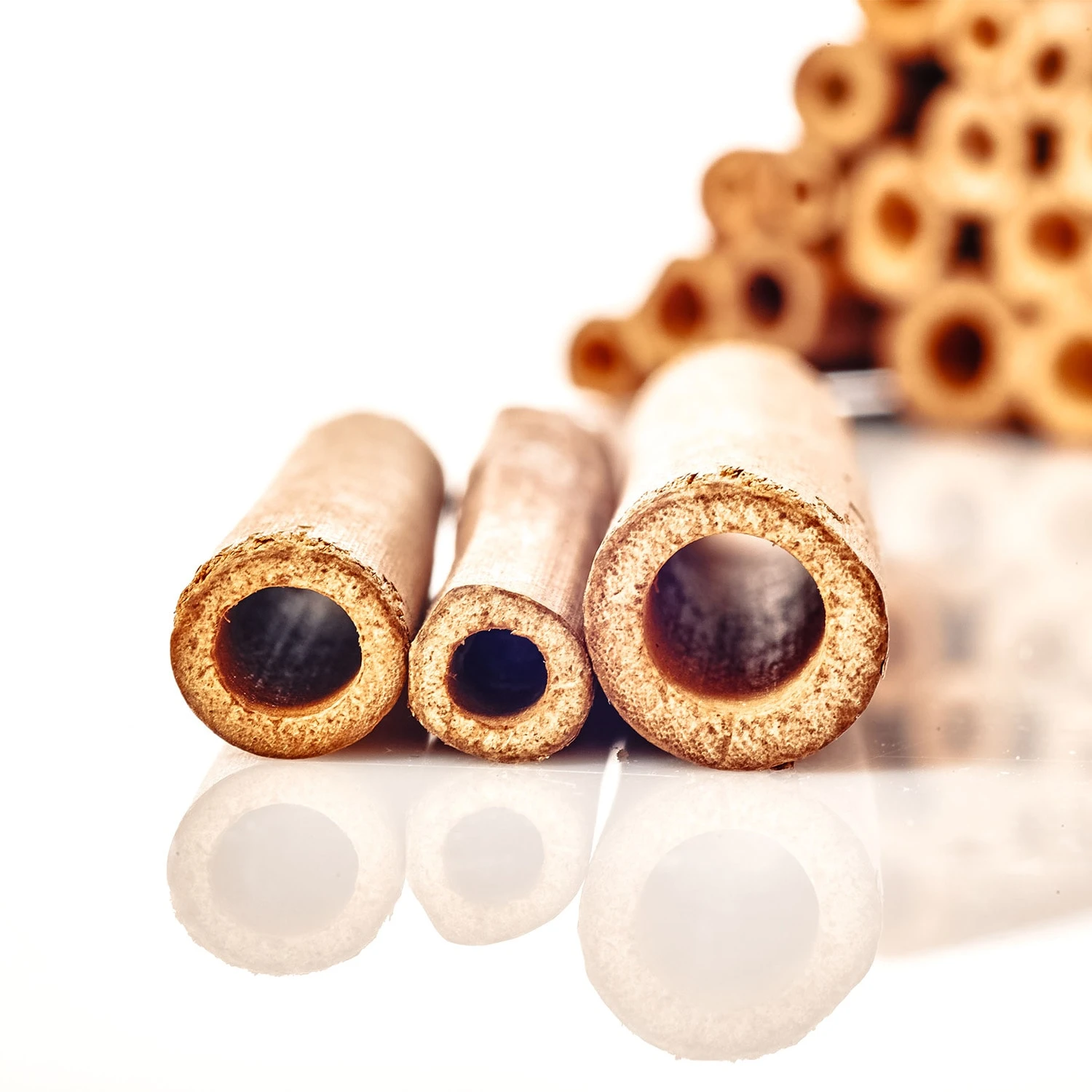 Bambusröhrchen 70 Stück Je 10 Cm Länge Holzfarben 6 Bambusröhrchen 70 Stück Je 10 Cm Länge Holzfarben – Bild 4