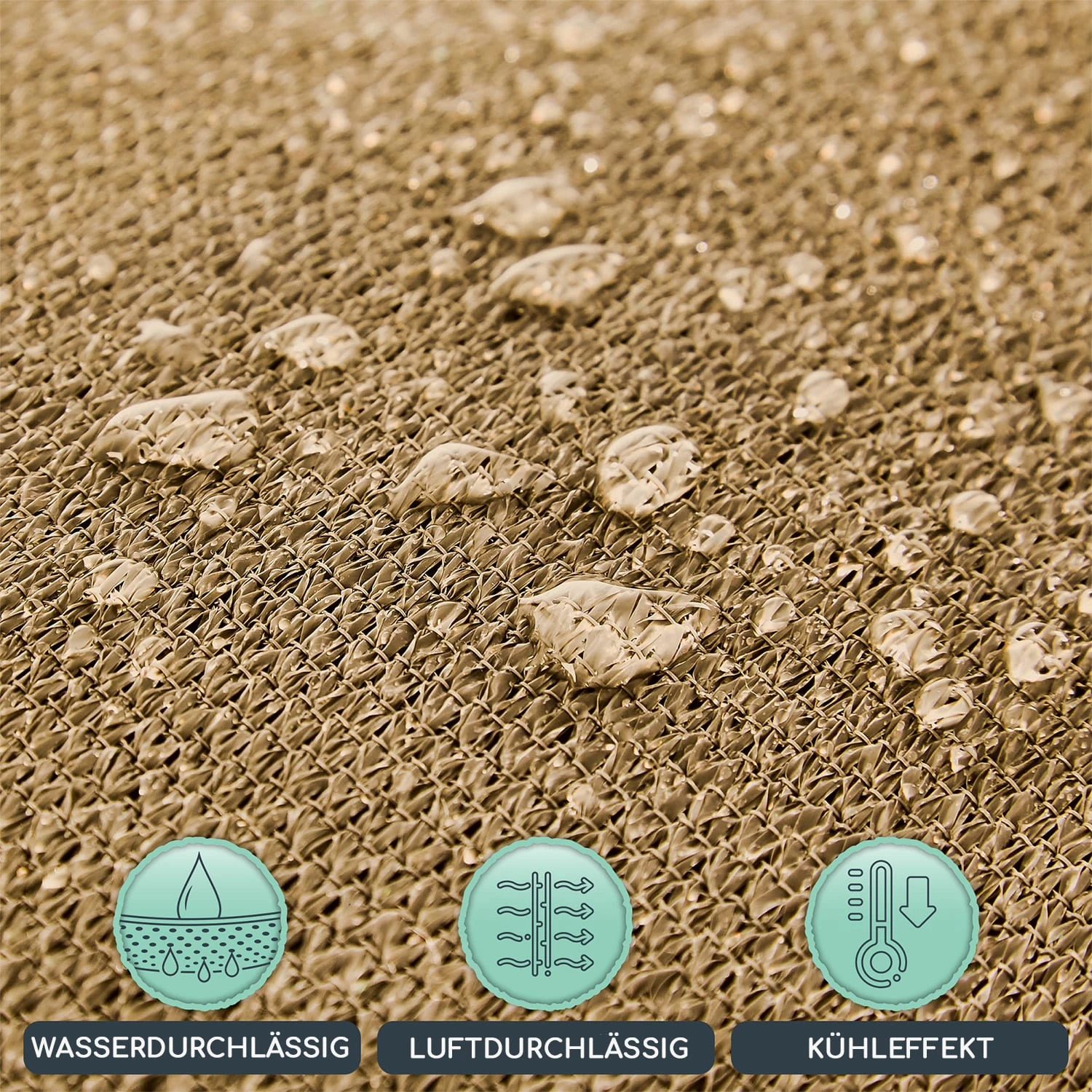 Dreieckiges Sonnensegel 4x4x4 M Polyester Luftdurchlässig 5 Dreieckiges Sonnensegel 4x4x4 M Polyester Luftdurchlässig – Bild 3