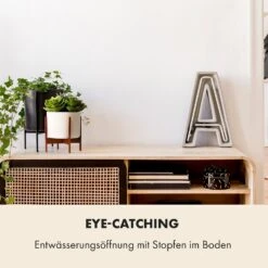 Thorn Blumentopf Mit Ständer 50er Jahre Stil 2 Größen -Online Gartenbedarf 10038440 de 0003 usp