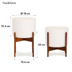 Thorn Blumentopf Mit Ständer 50er Jahre Stil 2 Größen -Online Gartenbedarf 10038440 yy 0006 usp