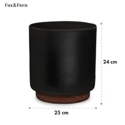 Enspijk Blumentöpfe Walnussholz Polystone Handgemacht 2 Größen -Online Gartenbedarf 10038463 yy 0005 usp