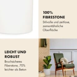 Gendt Pflanztopf Übertopf Faserstein In/Outdoor -Online Gartenbedarf 10038468 de 0003 usp