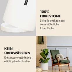 Pflanztopf Übertopf Faserstein In/Outdoor -Online Gartenbedarf 10038510 de 0003 usp