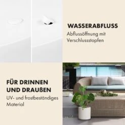 Pflanztopf Übertopf Faserstein In/Outdoor -Online Gartenbedarf 10038510 de 0004 usp