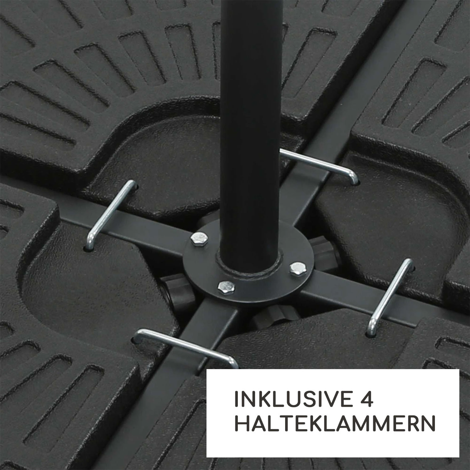 Limousin Sonnenschirmständer-Gewichte 72 Kg Leergewichte 4er-Set 6 Limousin Sonnenschirmständer-Gewichte 72 Kg Leergewichte 4er-Set – Bild 4