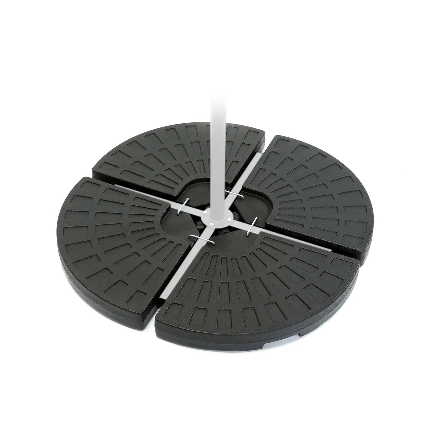 Limousin Sonnenschirmständer-Gewichte 72 Kg Leergewichte 4er-Set 3 Limousin Sonnenschirmständer-Gewichte 72 Kg Leergewichte 4er-Set