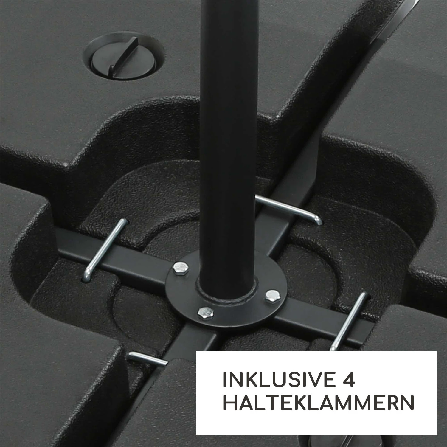 Limousin Sonnenschirmständer-Gewichte 140 Kg Leergewichte 4er-Set 6 Limousin Sonnenschirmständer-Gewichte 140 Kg Leergewichte 4er-Set – Bild 4