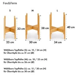 Zeist Pflanzenhalter 3er-Set 2 Höhen Kombinierbar Steck-Design Naturbelassen -Online Gartenbedarf 10038553 de 0006 usp