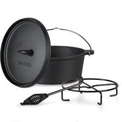 Online Gartenbedarf 7 Galloway Dutch Oven 4.5 BBQ-Topf Gusseisen Größe S / 4.5 Qt