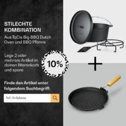 Galloway Dutch Oven 6.0 BBQ-Topf Gusseisen Voreingebrannt Größe M / 6 Qt 15 Galloway Dutch Oven 6.0 BBQ-Topf Gusseisen Voreingebrannt Größe M / 6 Qt -Online Gartenbedarf 10038581 de 0007 usp