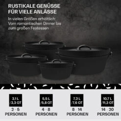 Galloway Dutch Oven 12.0 BBQ-Topf Gusseisen Größe XL / 12 Qt 14 Galloway Dutch Oven 12.0 BBQ-Topf Gusseisen Größe XL / 12 Qt -Online Gartenbedarf 10038583 de 0006 usp