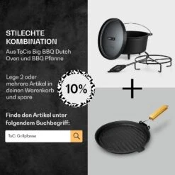 Galloway Dutch Oven 6.0 BBQ-Topf Gusseisen Standfüße Größe M / 6 Qt 15 Galloway Dutch Oven 6.0 BBQ-Topf Gusseisen Standfüße Größe M / 6 Qt -Online Gartenbedarf 10038585 de 0007 usp