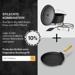 Galloway Dutch Oven 12.0 BBQ-Topf Gusseisen Standfüße Größe XL / 12 Qt 15 Galloway Dutch Oven 12.0 BBQ-Topf Gusseisen Standfüße Größe XL / 12 Qt -Online Gartenbedarf 10038587 de 0007 usp