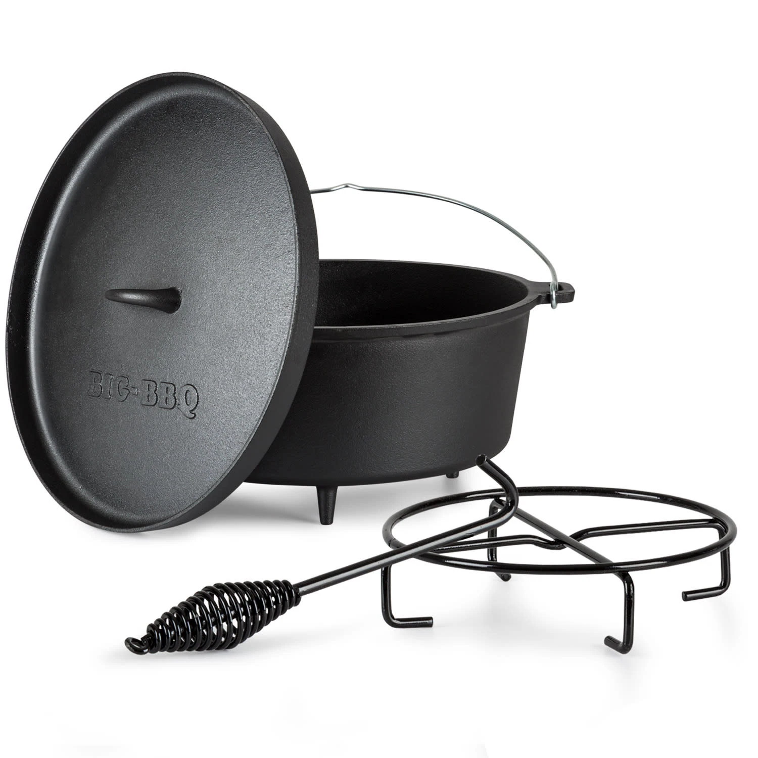 Galloway Dutch Oven 12.0 BBQ-Topf Gusseisen Standfüße Größe XL / 12 Qt 3 Galloway Dutch Oven 12.0 BBQ-Topf Gusseisen Standfüße Größe XL / 12 Qt