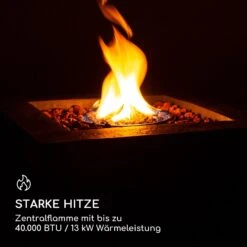 Isaris Gas-Feuerstelle 40.000BTU/13kW Abdeckung Edelstahlbrenner -Online Gartenbedarf 10039402 de 0003 logo