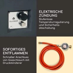 Isaris Gas-Feuerstelle 40.000BTU/13kW Abdeckung Edelstahlbrenner -Online Gartenbedarf 10039402 de 0005 logo