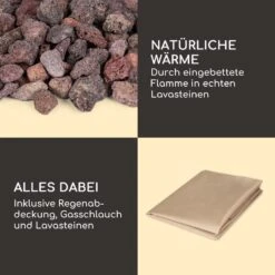 Isaris Gas-Feuerstelle 40.000BTU/13kW Abdeckung Edelstahlbrenner -Online Gartenbedarf 10039402 de 0006 logo