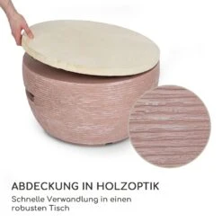 Vitina Gas-Feuerstelle 40.000BTU/13kW Abdeckung Edelstahlbrenner 12 Vitina Gas-Feuerstelle 40.000BTU/13kW Abdeckung Edelstahlbrenner -Online Gartenbedarf 10039404 de 0004 logo