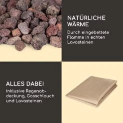 Andros Gas-Feuerstelle 40.000BTU/13kW Deckel Edelstahlbrenner -Online Gartenbedarf 10039405 de 0006 logo