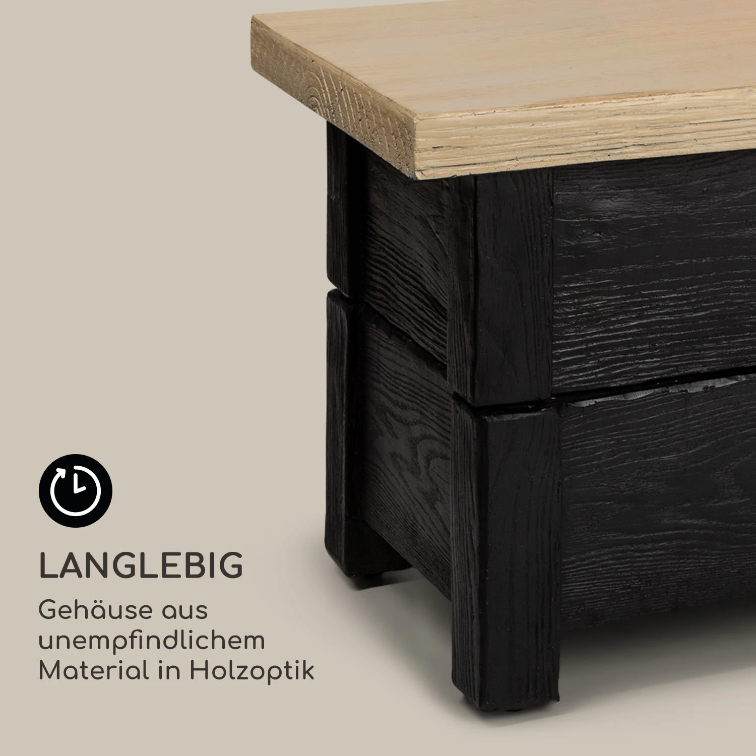 Corinth Gas-Feuerstelle 40.000BTU/13kW Abdeckung Edelstahlbrenner 8 Corinth Gas-Feuerstelle 40.000BTU/13kW Abdeckung Edelstahlbrenner – Bild 6