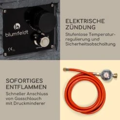 Anafi Gas-Feuerstelle 40.000BTU/13kW Abdeckung Edelstahlbrenner -Online Gartenbedarf 10039410 de 0005 logo