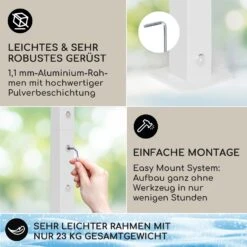 Blumfeldt La Rochelle Gazebo Schrägdach UV 50+ Aluminium Polyester -Online Gartenbedarf 10040100 de 0003 logo