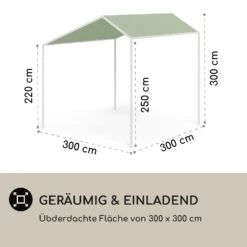 Blumfeldt La Rochelle Gazebo Schrägdach UV 50+ Aluminium Polyester -Online Gartenbedarf 10040100 de 0004 logo