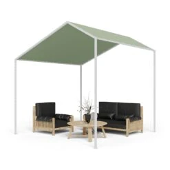 Blumfeldt La Rochelle Gazebo Schrägdach UV 50+ Aluminium Polyester