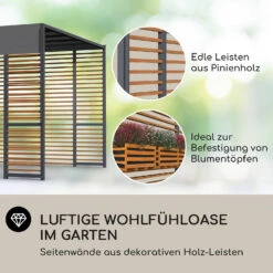 Valence Gazebo 3x3 M UV50+ Wasserabweisend LED-Solar-Beleuchtung Solar-Panel -Online Gartenbedarf 10040112 de 0003 logo