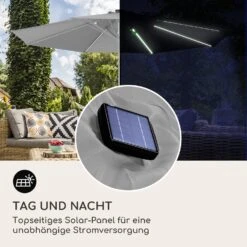 Blumfeldt Calais Sonnenschirm LED Aluminium-Rahmen Polyester-Bespannung UV 50 15 Blumfeldt Calais Sonnenschirm LED Aluminium-Rahmen Polyester-Bespannung UV 50 -Online Gartenbedarf 10040120 de 0005 logo