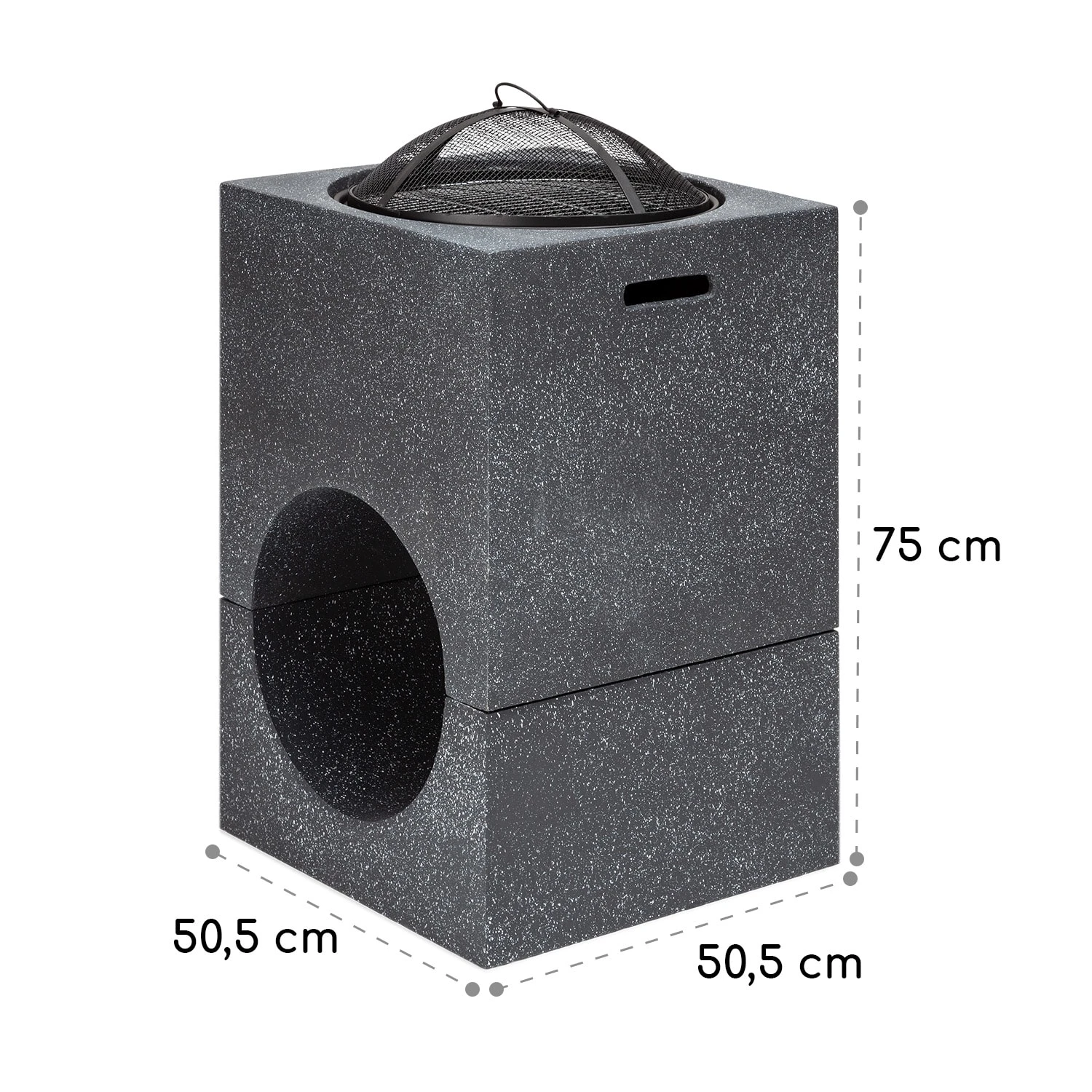 Blumfeldt Monolith Feuerschale Mit Grill MGO & Stahlschale Inkl. Funkenschutz 9 Blumfeldt Monolith Feuerschale Mit Grill MGO & Stahlschale Inkl. Funkenschutz – Bild 7