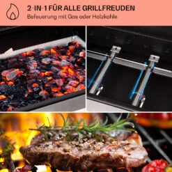 Kingsville 3.1 Kombigrill Gas + Kohle 10,9 KW 3+1 Brenner -Online Gartenbedarf 10040270 de 0003 usp