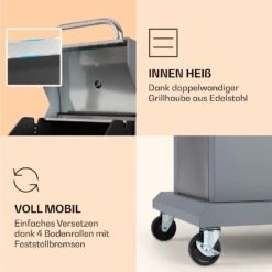 Lucifer 2 Gasgrill 2 X 3,6 KW Brenner 45x45cm Grill Edelstahl Mobil 15 Lucifer 2 Gasgrill 2 X 3,6 KW Brenner 45x45cm Grill Edelstahl Mobil -Online Gartenbedarf 10040279 de 0006 logo