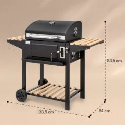 Aberdeen Single Holzkohlegrill -Online Gartenbedarf 10040292 yy 0011 dimensions