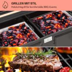 Aberdeen Double Holzkohlegrill Smoker Thermometer 2 Seitentische Mobil 13 Aberdeen Double Holzkohlegrill Smoker Thermometer 2 Seitentische Mobil -Online Gartenbedarf 10040293 de 0003 usp